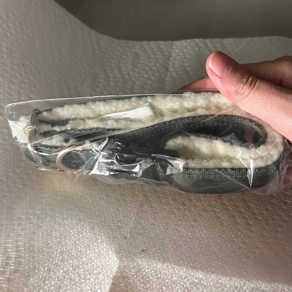 NWT Mark & Graham Camouflage Sherpa Dog Collar with Blank Tag Sz. L